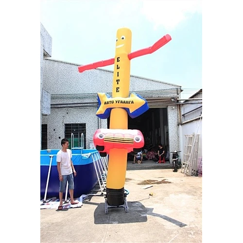 Cube Advertising Shape Sky Best Quality Inflatable Air Dancer-6m