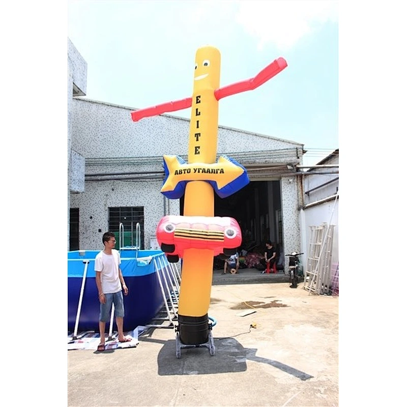 Cube Advertising Shape Sky Best Quality Inflatable Air Dancer-6m