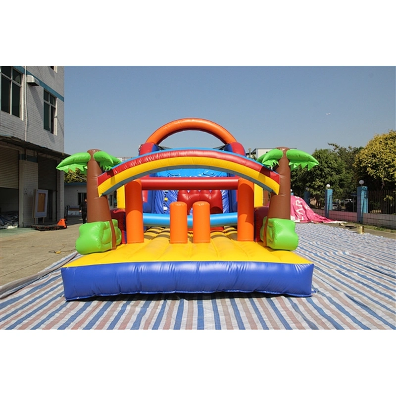 bouncer with slide obstacle course inflatable inflatable obstacle inflatable obstacle course-12x4x5M