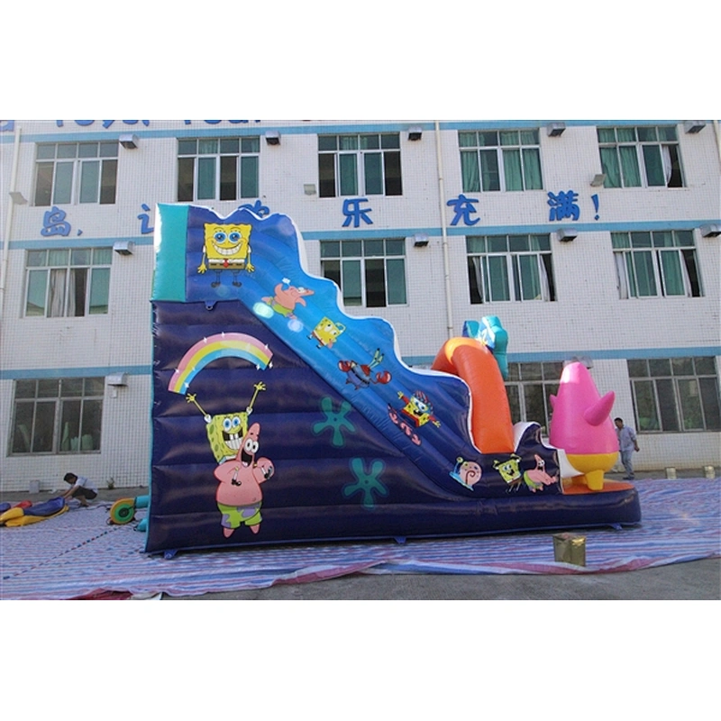 Spongebob and Patrick star inflatable bouncer slide Inflatable Slide-7x4x5M