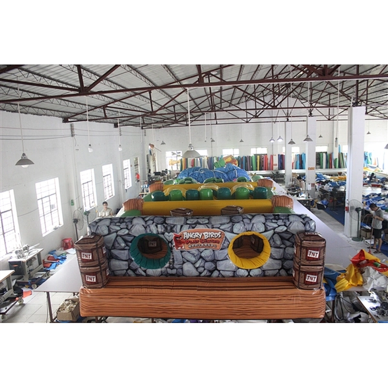 angry birds pig obstacle course inflatable inflatable obstacle inflatable obstacle course