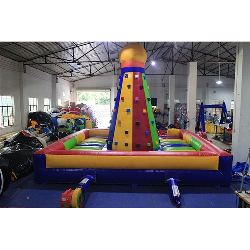 Inflatable Rock Climbing Wall Commercial Inflatable Adult Climbing Wall Rock Bouncer for Sale-5x5x5m