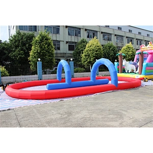 New design go kart inflatable circuit racing track for sporting events, inflatable race track for sale-10x5x2m