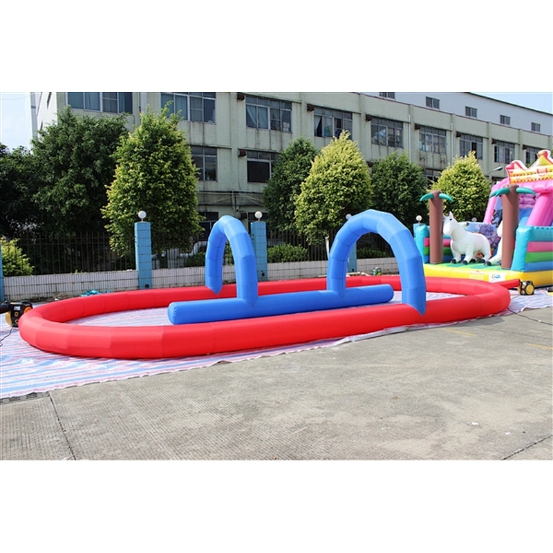 New design go kart inflatable circuit racing track for sporting events, inflatable race track for sale-10x5x2m