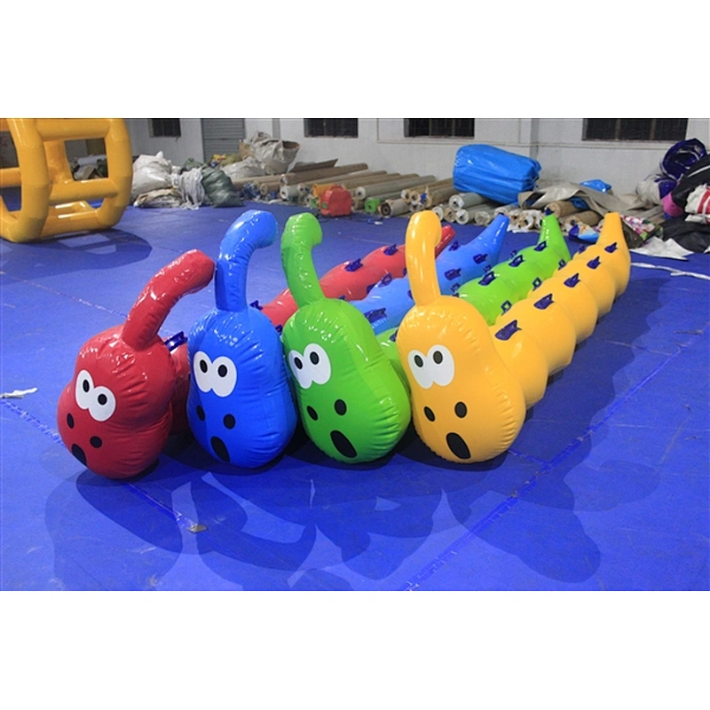 inflatable colorful riding worm