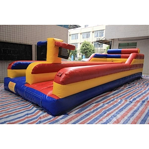 Customized 2 lane inflatable bungee run / inflatable sport games for sale-9.14x3.35x2.4m