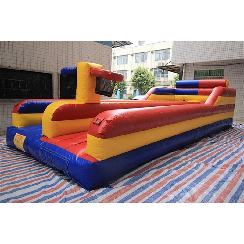 Customized 2 lane inflatable bungee run / inflatable sport games for sale-9.14x3.35x2.4m