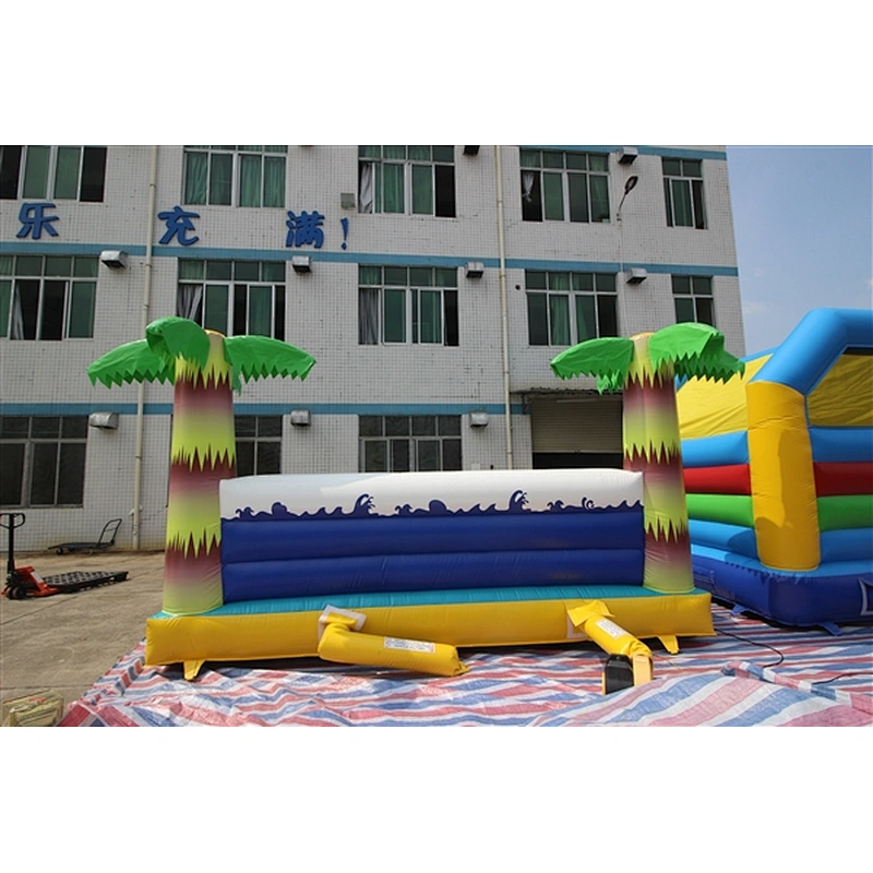 exciting coconut tree surfing platform inflatable sports-5x5m