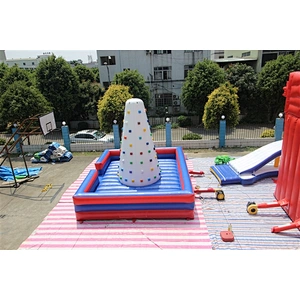 Inflatable Flying Spider-Man Rock Climbing Wall Giant Inflatable Climbing Holds Wall For Sale-6x5x4.5M