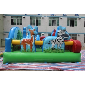 kingdom of animals zoo animals gathering fun city inflatable amusement park-5.1x5.1x2.8m