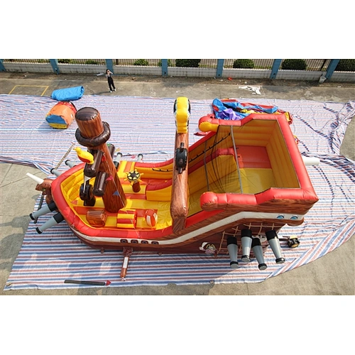 pirate boat pirate theme fun city inflatable amusement park-10x5x5M