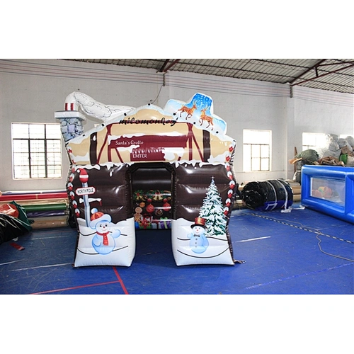 Hot sale giant inflatable santa grotto for your choice-2.5x2.5x2M