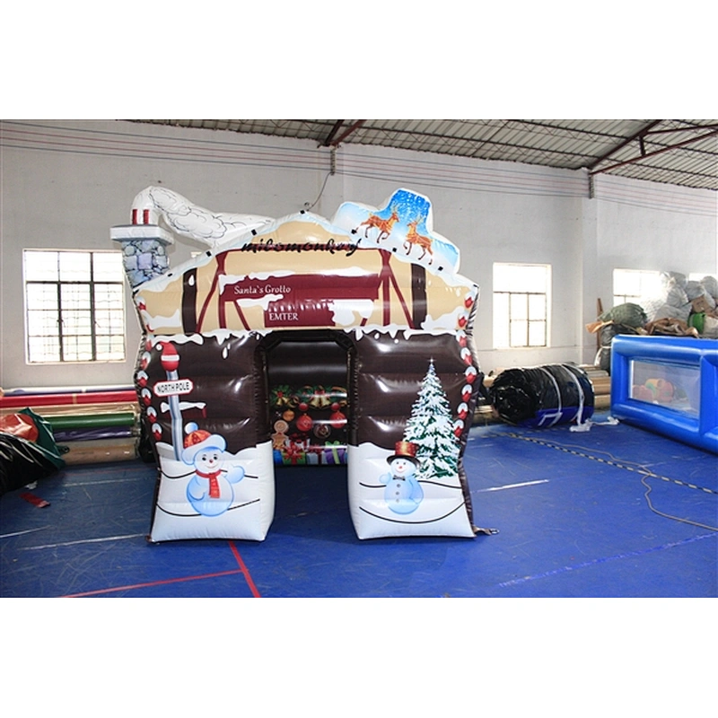 Hot sale giant inflatable santa grotto for your choice-2.5x2.5x2M