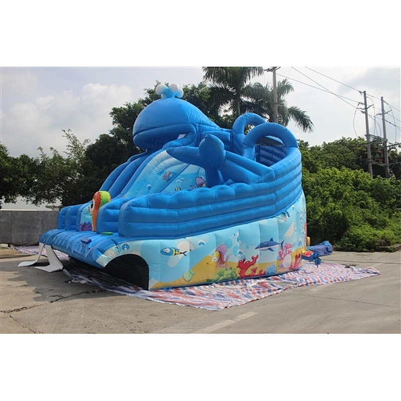 inflatable whale water slide