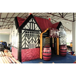 Hot Outdoor Inflatable Party Tent House Inflatable Bar Inflatable pub for sale-5x8x6.2M