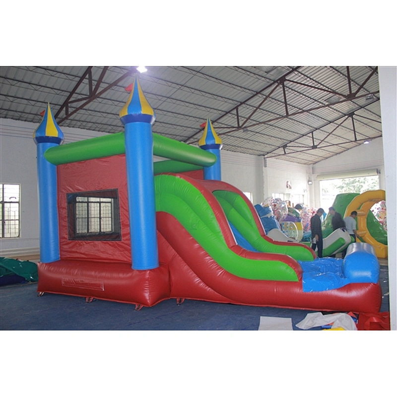 bouncer with slide jumping castle&basic castle&Inflatable Combo-6.4x3.6x4M