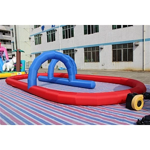 New design go kart inflatable circuit racing track for sporting events, inflatable race track for sale-10x5x2m