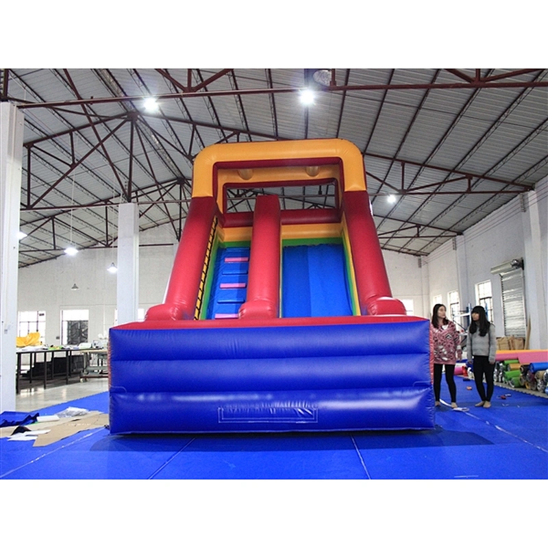 blue green yellow red inflatable bouncer slide basic slide Inflatable Slide-7x4x5.5