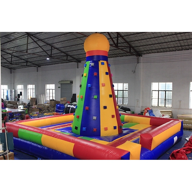 Inflatable Rock Climbing Wall Commercial Inflatable Adult Climbing Wall Rock Bouncer for Sale-5x5x5m