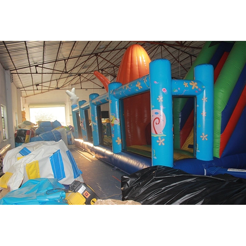 spongebob and Patrick star fun city inflatable amusement park--12x6x5M