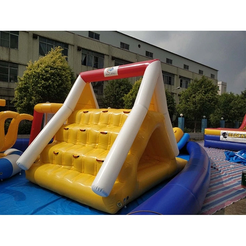 Triangle slide products Inflatable water park equipment ,inflatable water play equipment for water park-4x2.5x3M