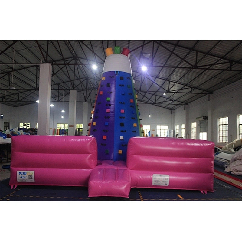 Inflatable Flying Spider-Man Rock Climbing Wall Giant Inflatable Climbing Holds Wall For Sale-5.5x5x4.8m