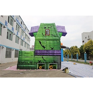 scary ghost bat haunted house for Halloween holiday fun city inflatable amusement park-9x5x5.5M