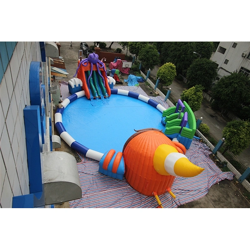 Adult Floating Waterpark Theme Items Splash Mini Children Amusement Rides Equipment Indoor Inflatable Aqua Water Park For Sale-23x22x8m