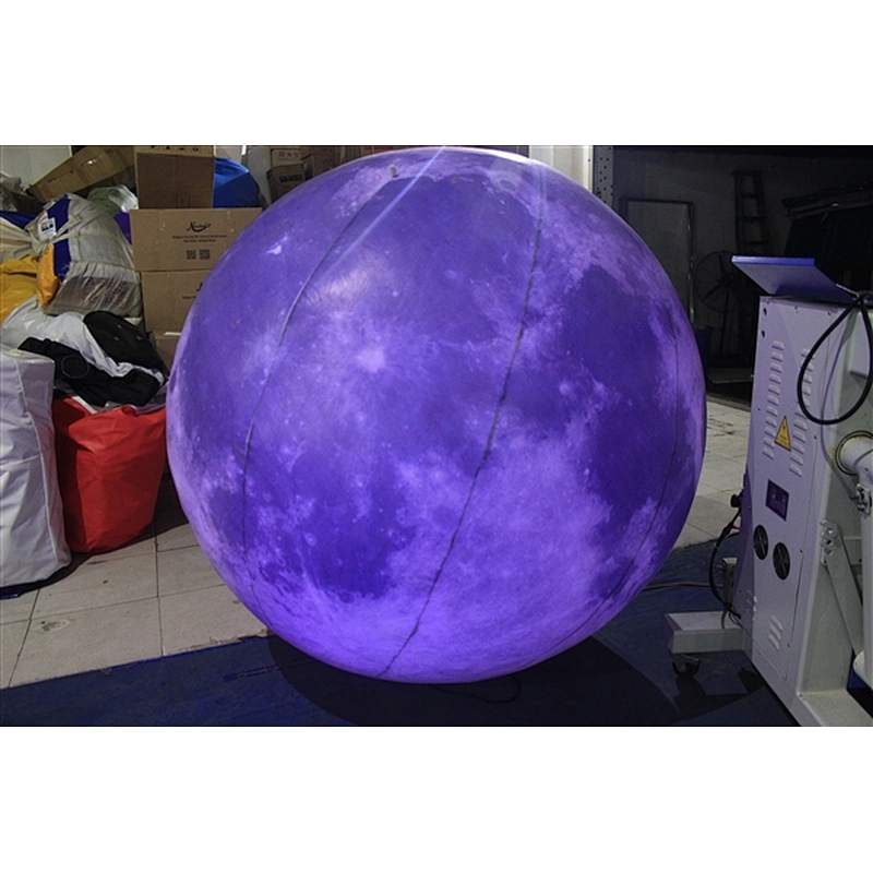 Custom Model Planet Balloon Inflatable Moon For Exhibition-1.5m