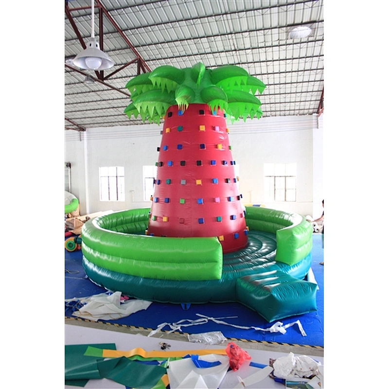 Inflatable Flying Spider-Man Rock Climbing Wall Giant Inflatable Climbing Holds Wall For Sale-6x6x5m