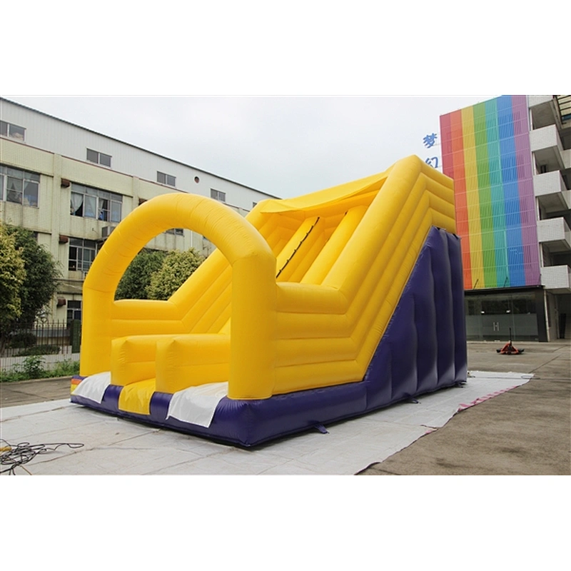 navy blue yellow basic slide Inflatable Slide-7x5x5M