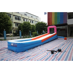 blue orange pink slides for kid long slide inflatable bouncer slide Inflatable Slide-10x2x14.3M