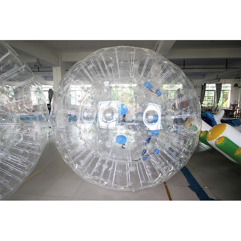 walking Balls Latest Kids Aqua Bubble Water Roller Rolling Zorb Wrecking Ball Volleyball Court Inflatable Human Balloon For Sale-2.4m