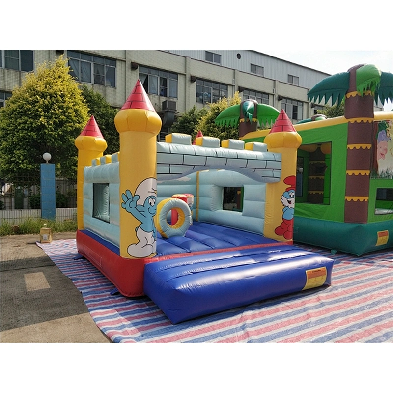 The Smurfs jumping castle jumping bouncer inflatable castle Inflatable Bouncer-4.7x3.2M