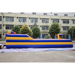 Customized 2 lane inflatable bungee run / inflatable sport games for sale-9.14x3.35x2.4m
