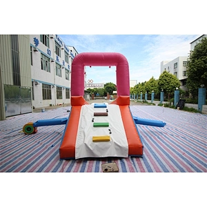 blue orange pink slides for kid long slide inflatable bouncer slide Inflatable Slide-10x2x14.3M