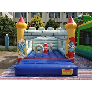 The Smurfs jumping castle jumping bouncer inflatable castle Inflatable Bouncer-4.7x3.2M