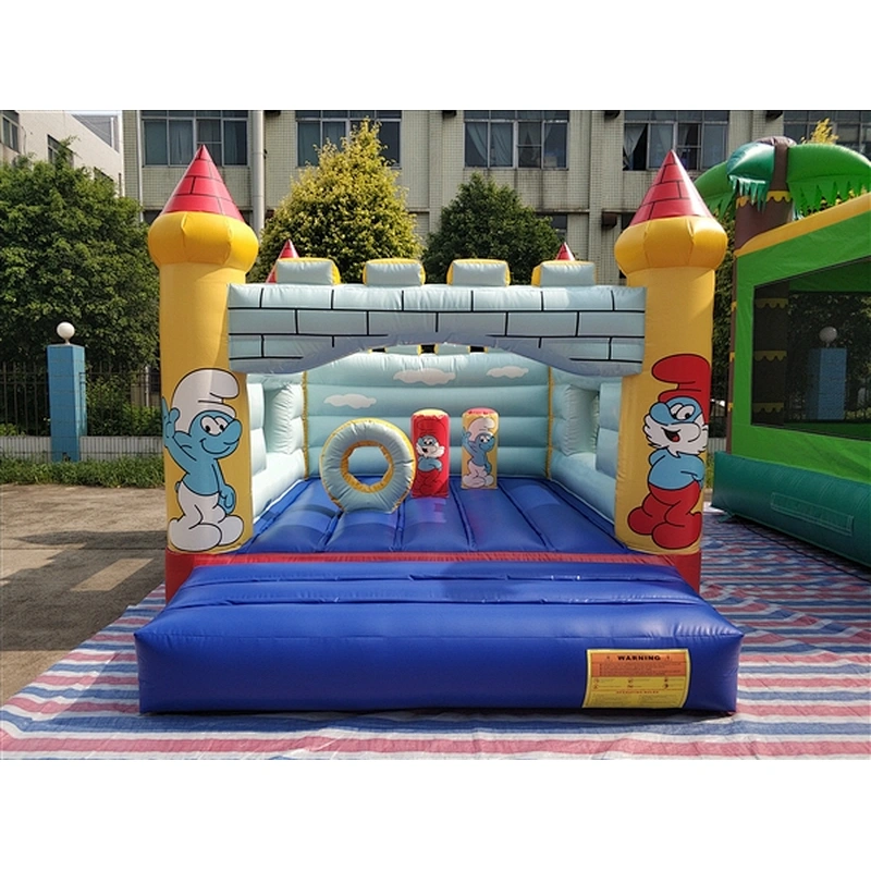 The Smurfs jumping castle jumping bouncer inflatable castle Inflatable Bouncer-4.7x3.2M