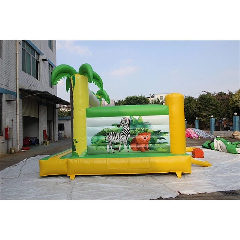 fun In the jungle hawaii bouncer coconut tree tropical style inflatable jumping castle& Inflatable Bouncer Inflatable Bouncer-4.5x4m