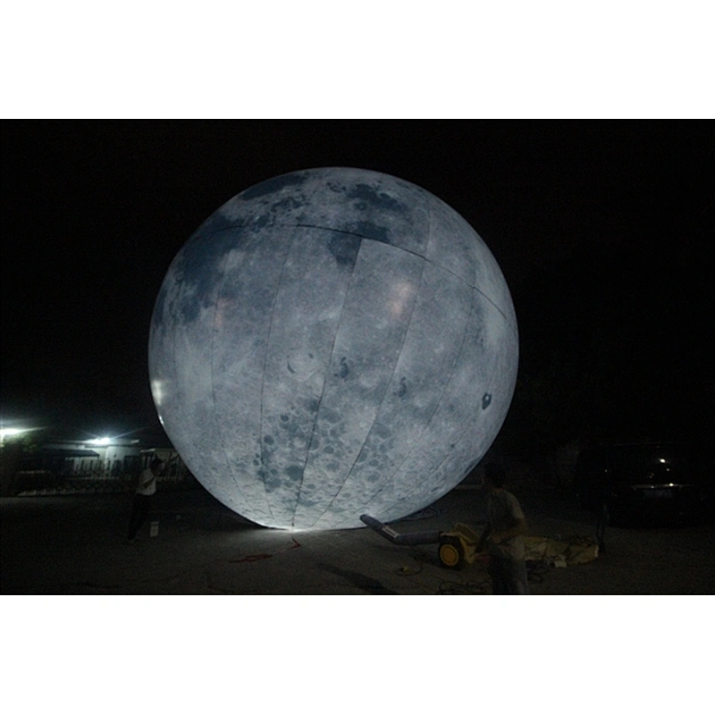 Custom Model Planet Balloon Inflatable Moon For Exhibition-10m