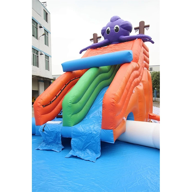 The hot sale octopuses giant inflatable water slide which is inflatable water slide for kids-5x3m