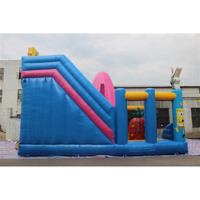 spongebob and Patrick star fun city inflatable amusement park-9x6x5M