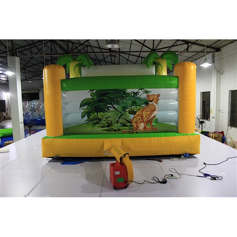 fun In the jungle hawaii bouncer coconut tree tropical style inflatable jumping castle& Inflatable Bouncer Inflatable Bouncer-3.5x 3m