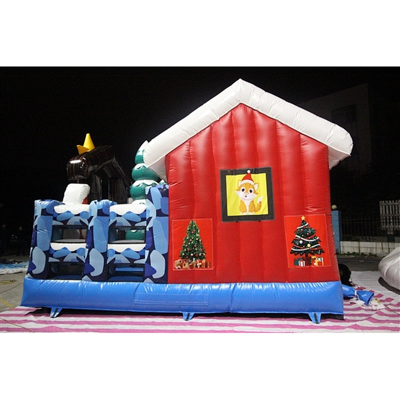 bouncer house decorations Christmas inflatable-5.5x6m