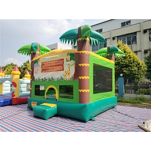 hawaii bouncer tropical style coconut tree Inflatable Bouncer-4.5x4x4M