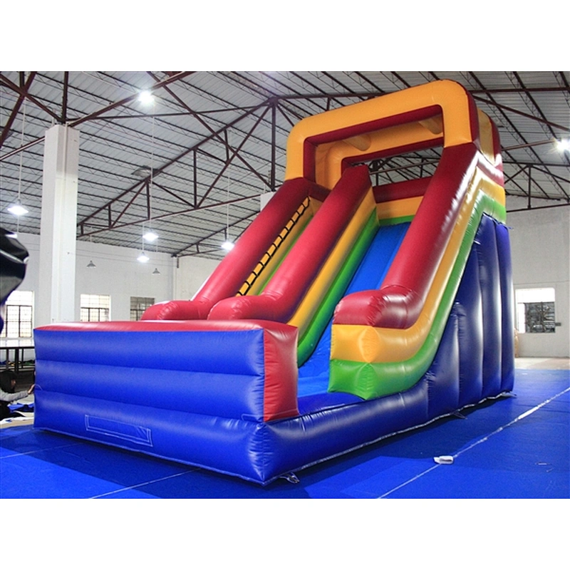 blue green yellow red inflatable bouncer slide basic slide Inflatable Slide-7x4x5.5
