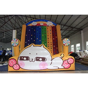 Customized Inflatable Floating Climbing wall, Inflatable Climbing Wall inflatable mountain climbing for sale-6x5x6M