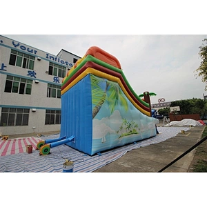 inflatable slide named Lane Climb Slide can be customized giant inflatable water slide for sale-8x5x5m