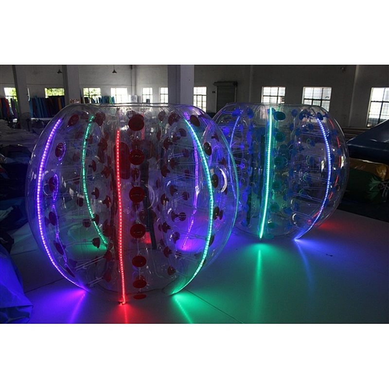 Colorful LED bubble ball human inflatable bumper bubble ball inflatable ball with led light-1.5m