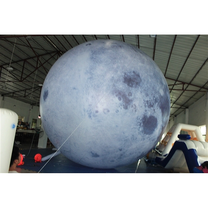 Custom Model Planet Balloon Inflatable Moon For Exhibition-6m